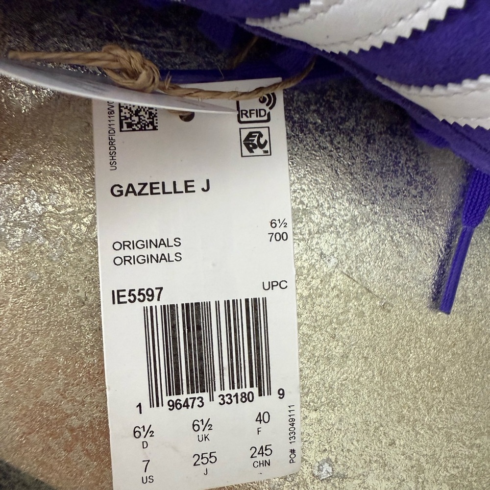 Adidas - Blue “Energy Ink” Gazelle Sneakers - Picture 8 of 9